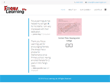 Tablet Screenshot of focuslearninglab.com